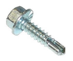 1/4-14 X 1 UNSLOT HWH SDS REV.SERRATIONS  ZN